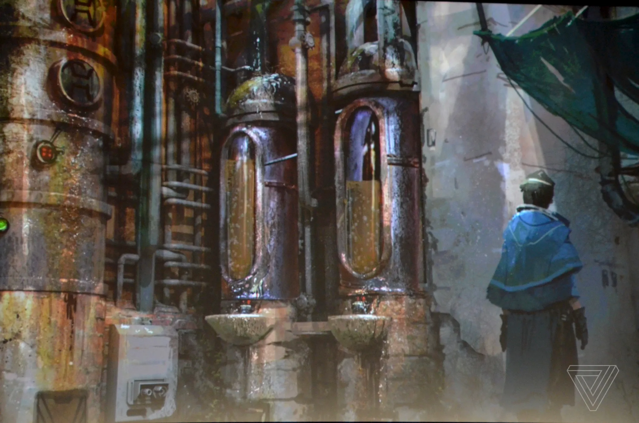 Concept art for Disney’s Star Wars-themed land.