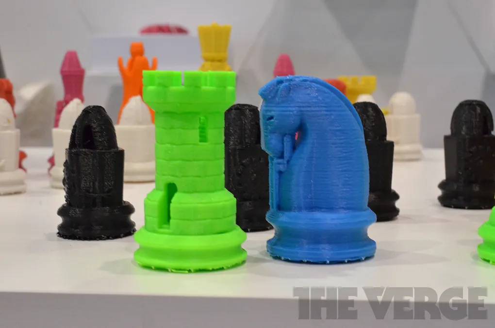 Cubify 3D printers and product sample images