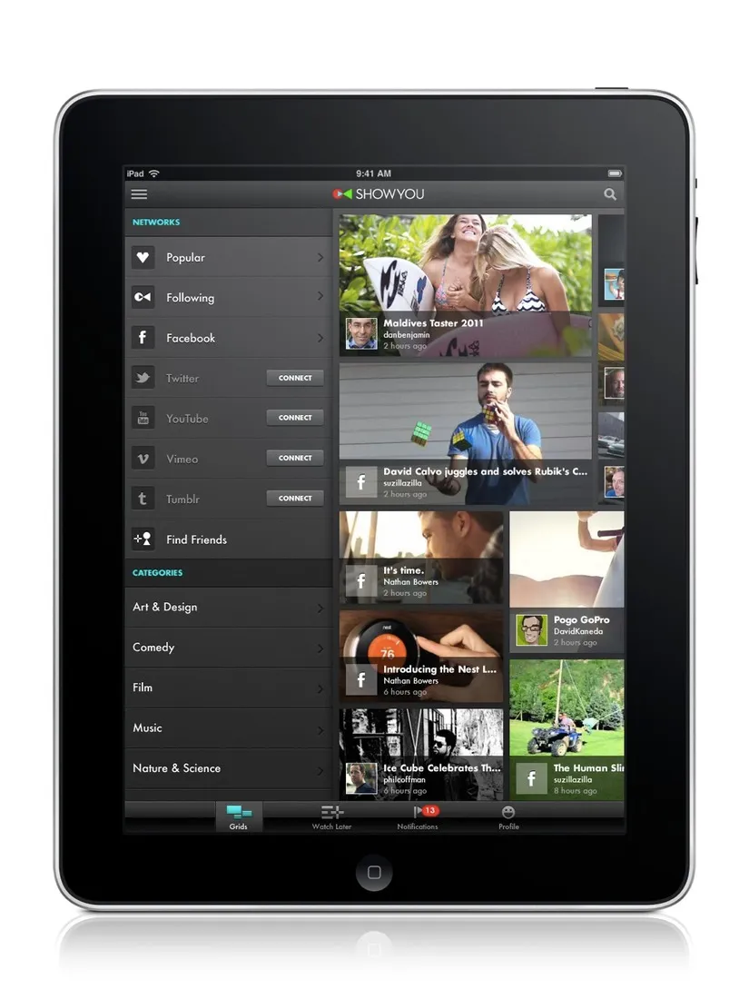 Showyou 3.0 for iPad pictures