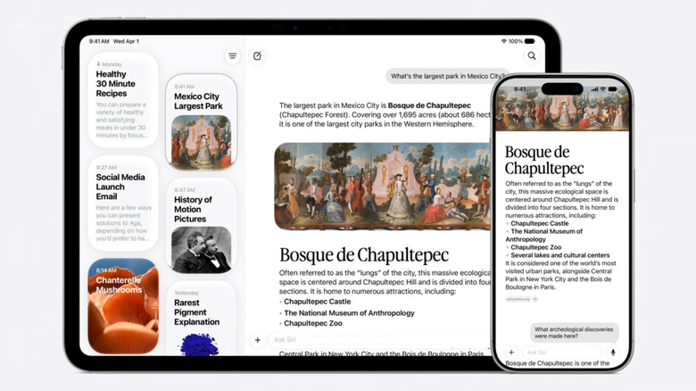 Siri app on iPhone and iPad.