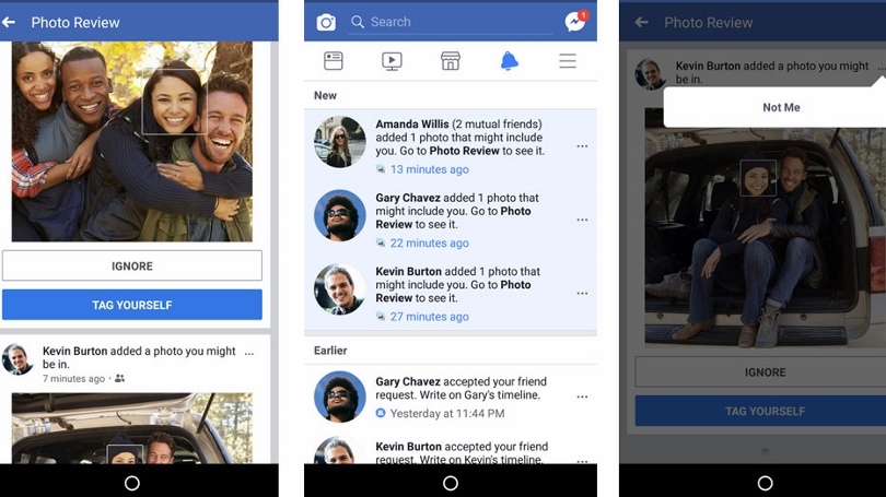 Facebook facial recognition