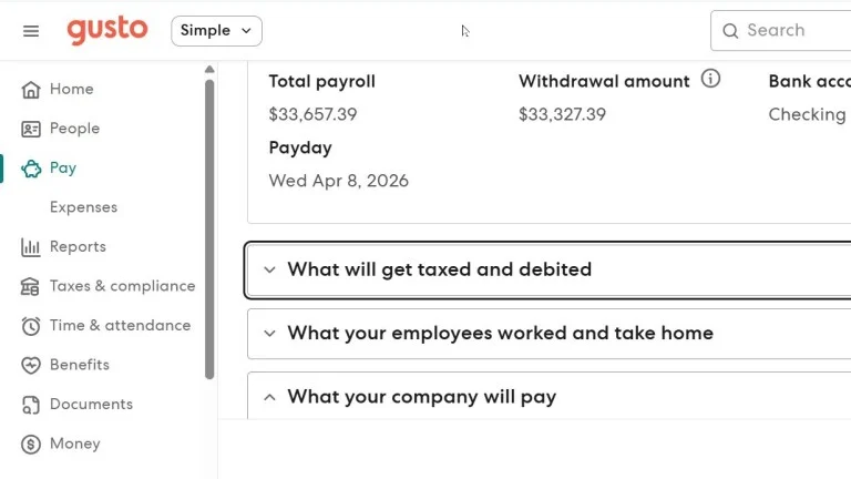 QuickBooks home page