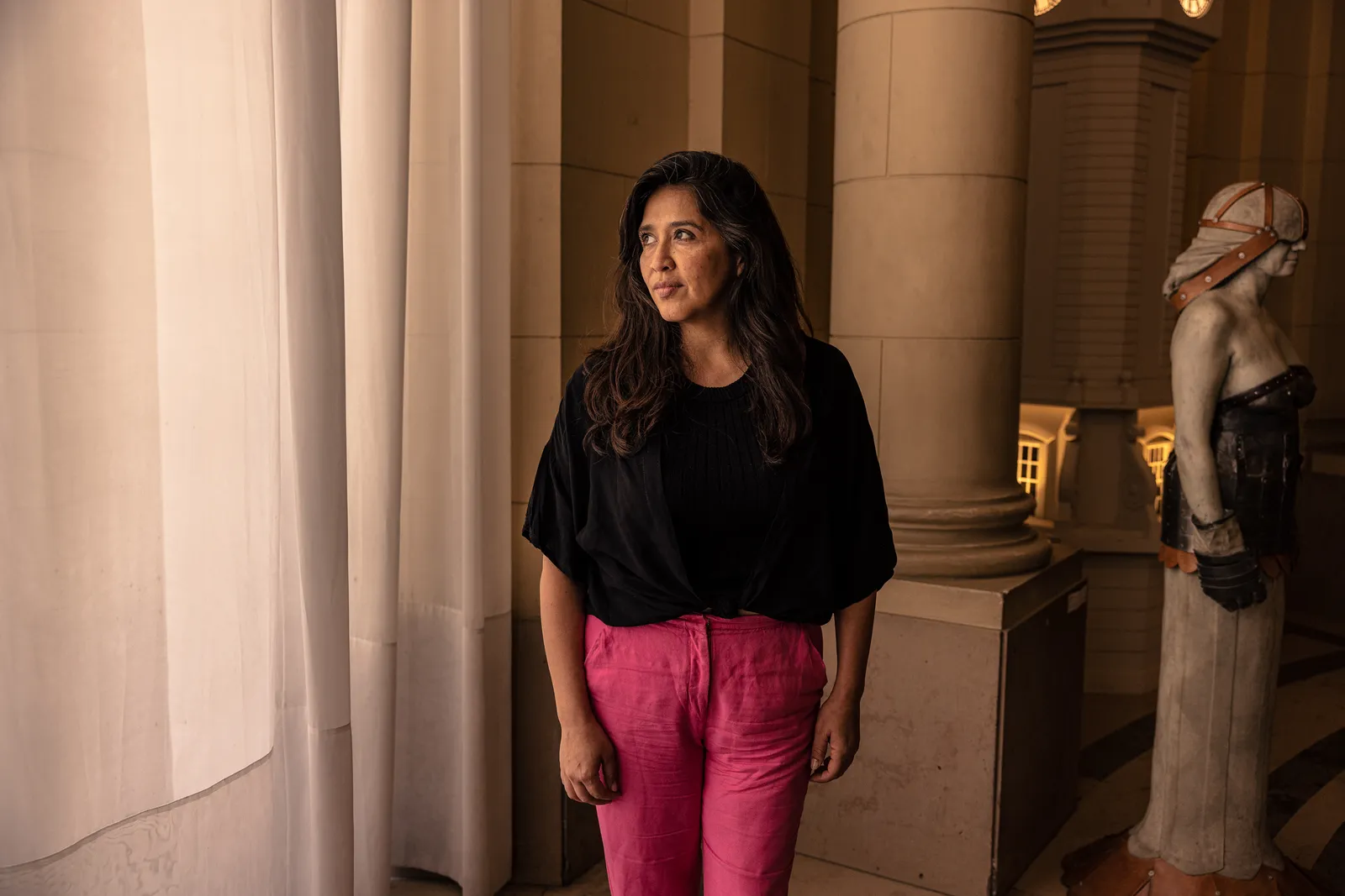 Politician member of parlament and daughter of disappeared during the dictatorship Victoria Montenegro stands for a...