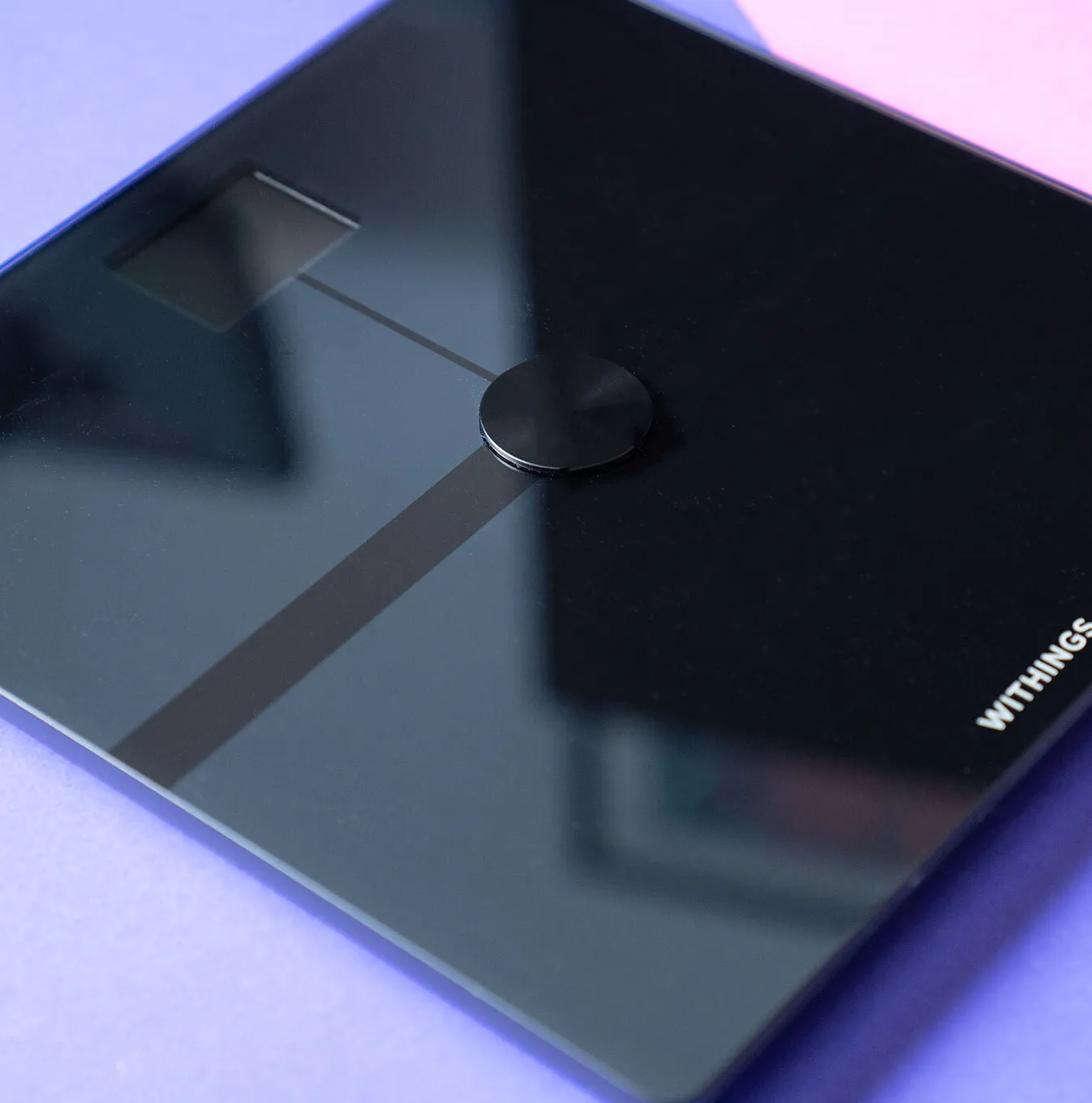 Withings Body Smart scale on a colorful background