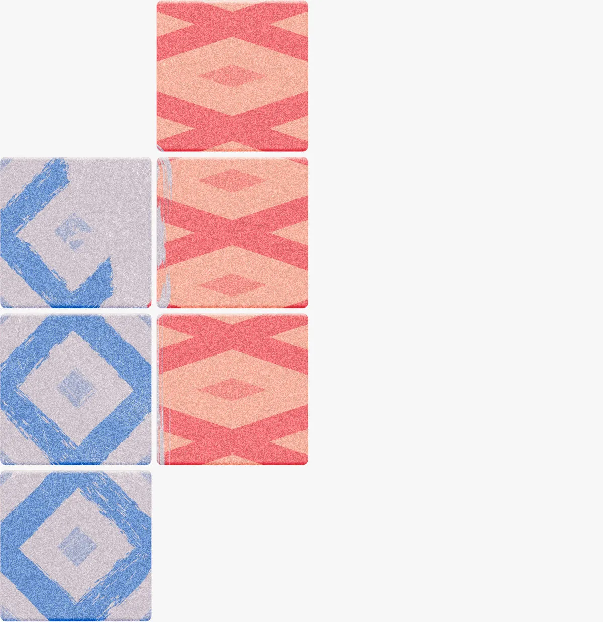 blue and red arrows pointing to circles