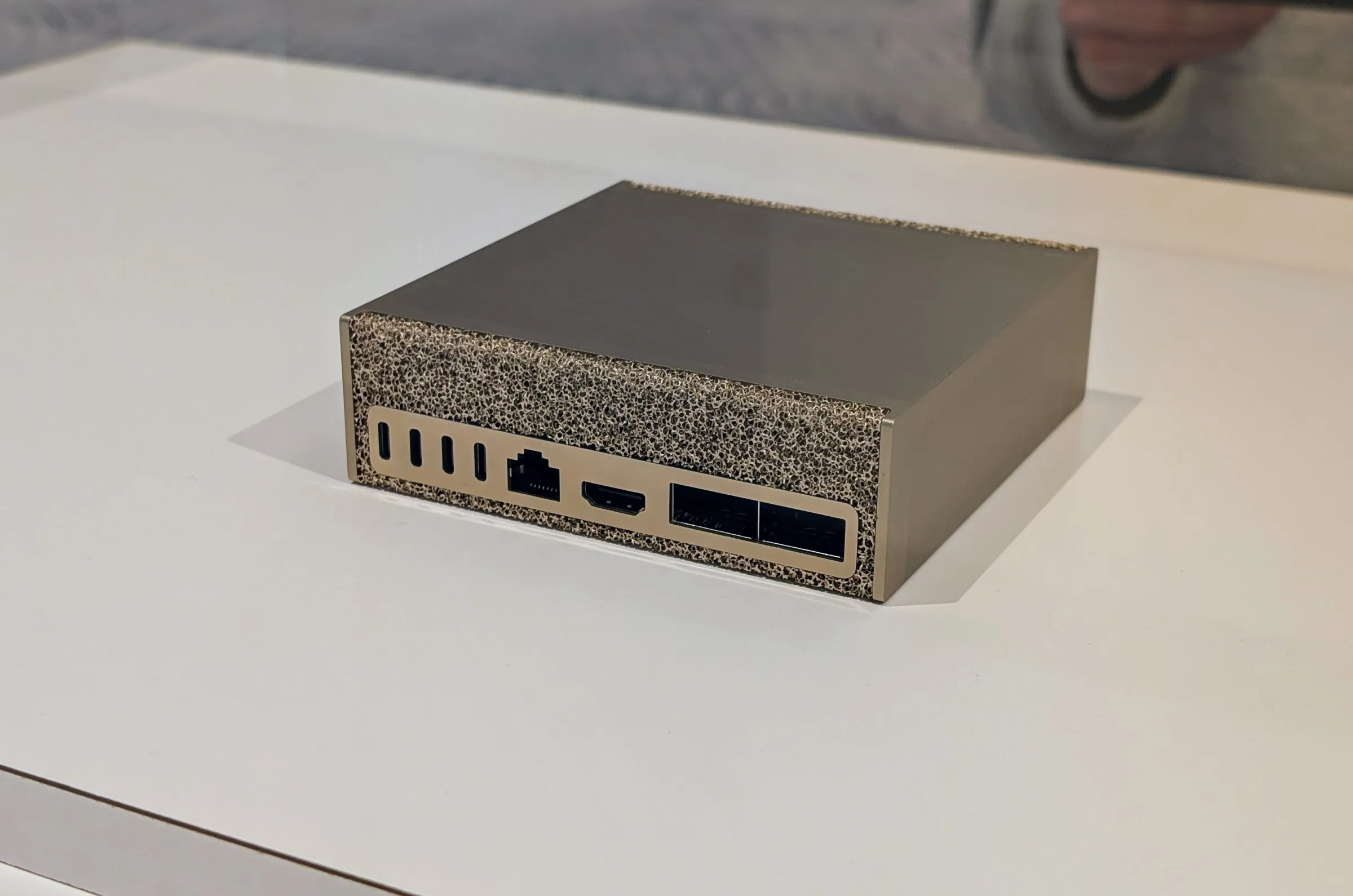 The back of Nvidia’s Digits computer.
