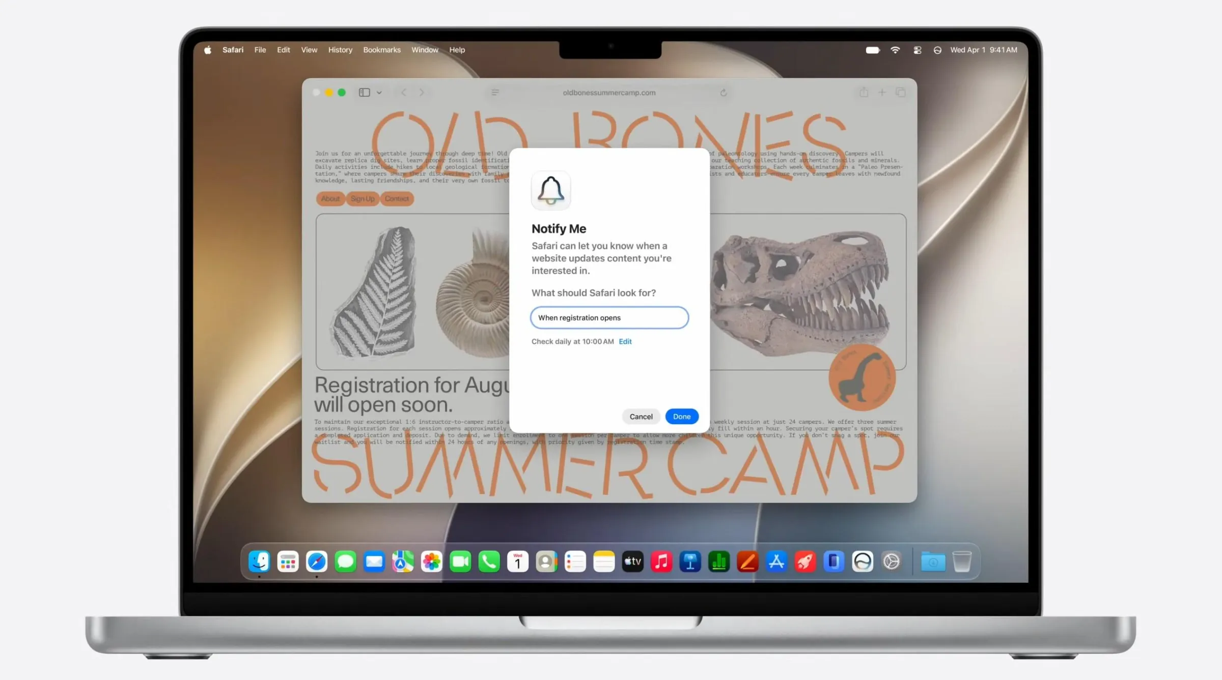 You can use “Notify Me” to alert you to a product restock or price change.