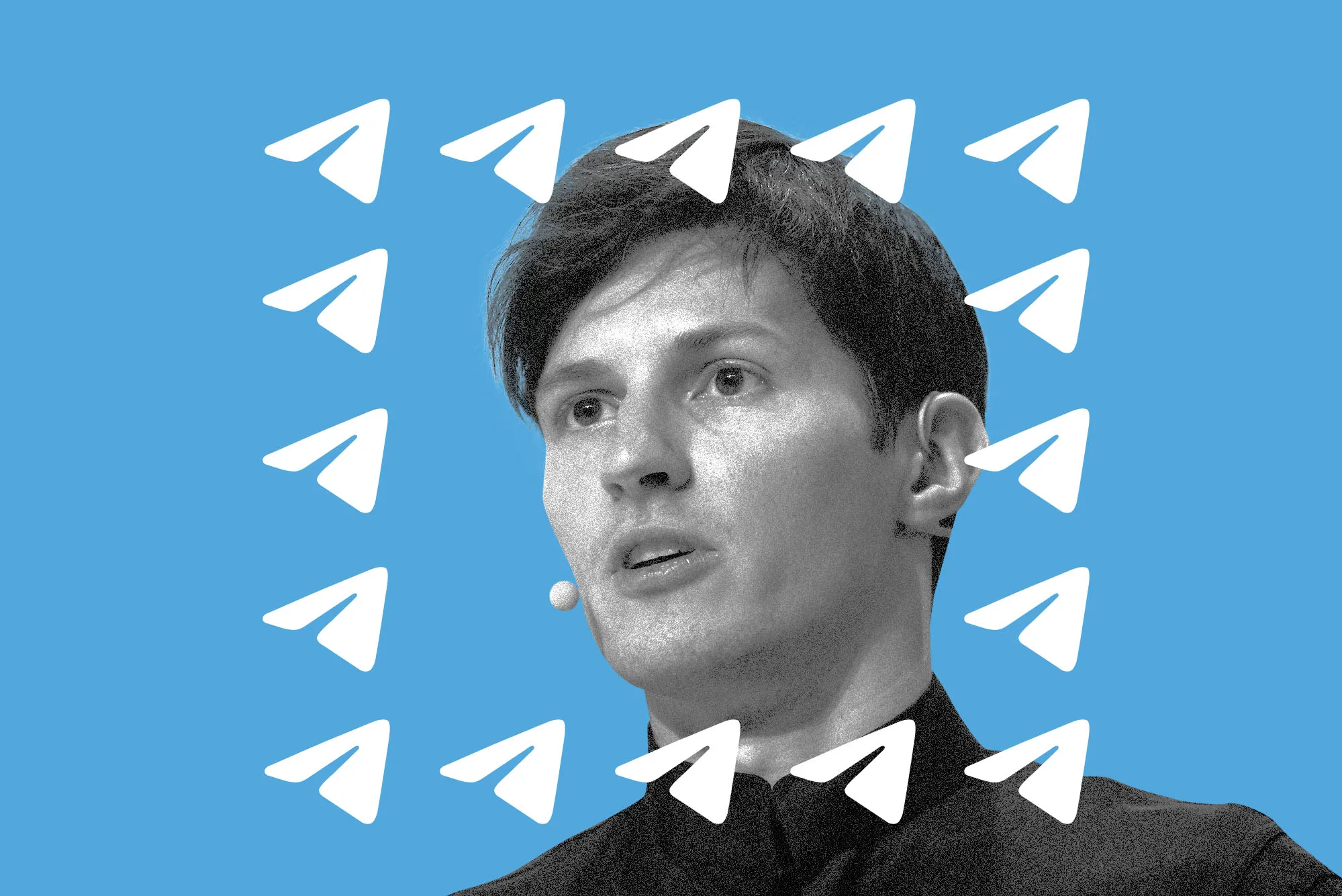 Vector illustration of the Telegram logo.