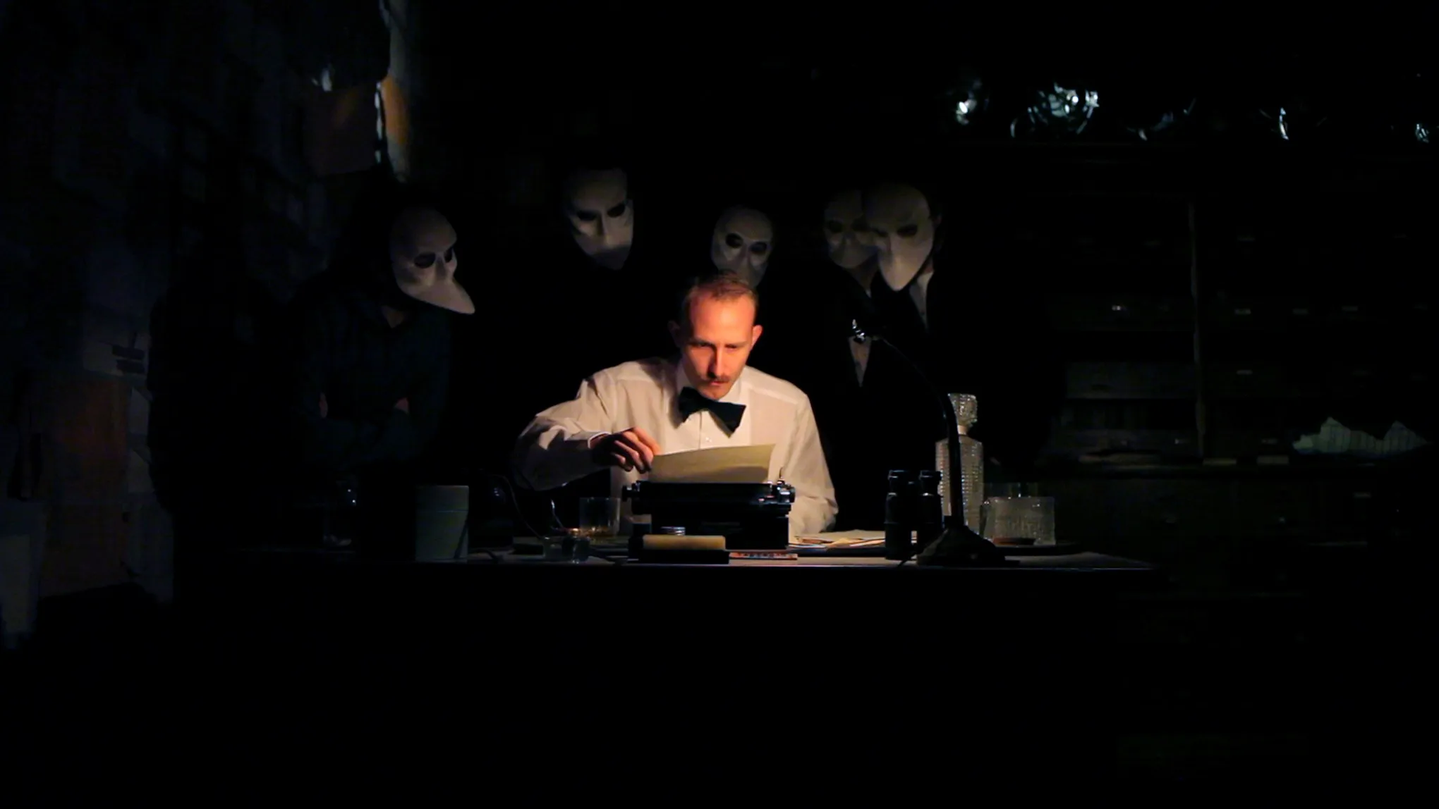A performance of Sleep No More.