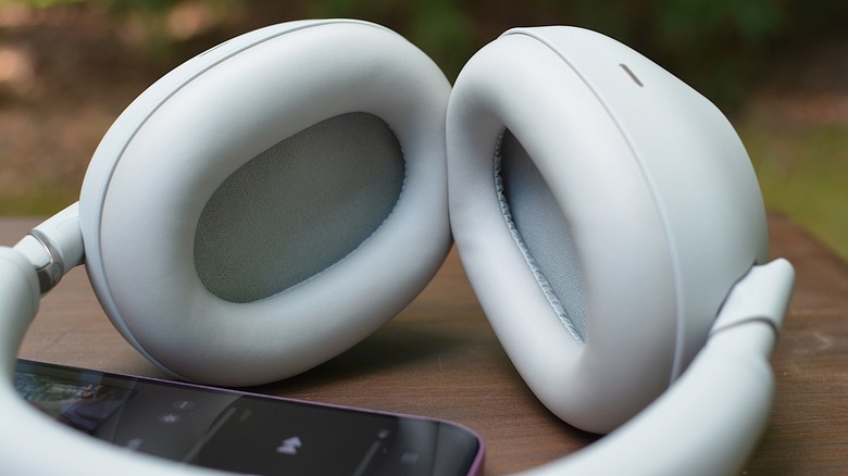 Bose QuietComfort headphones hanging