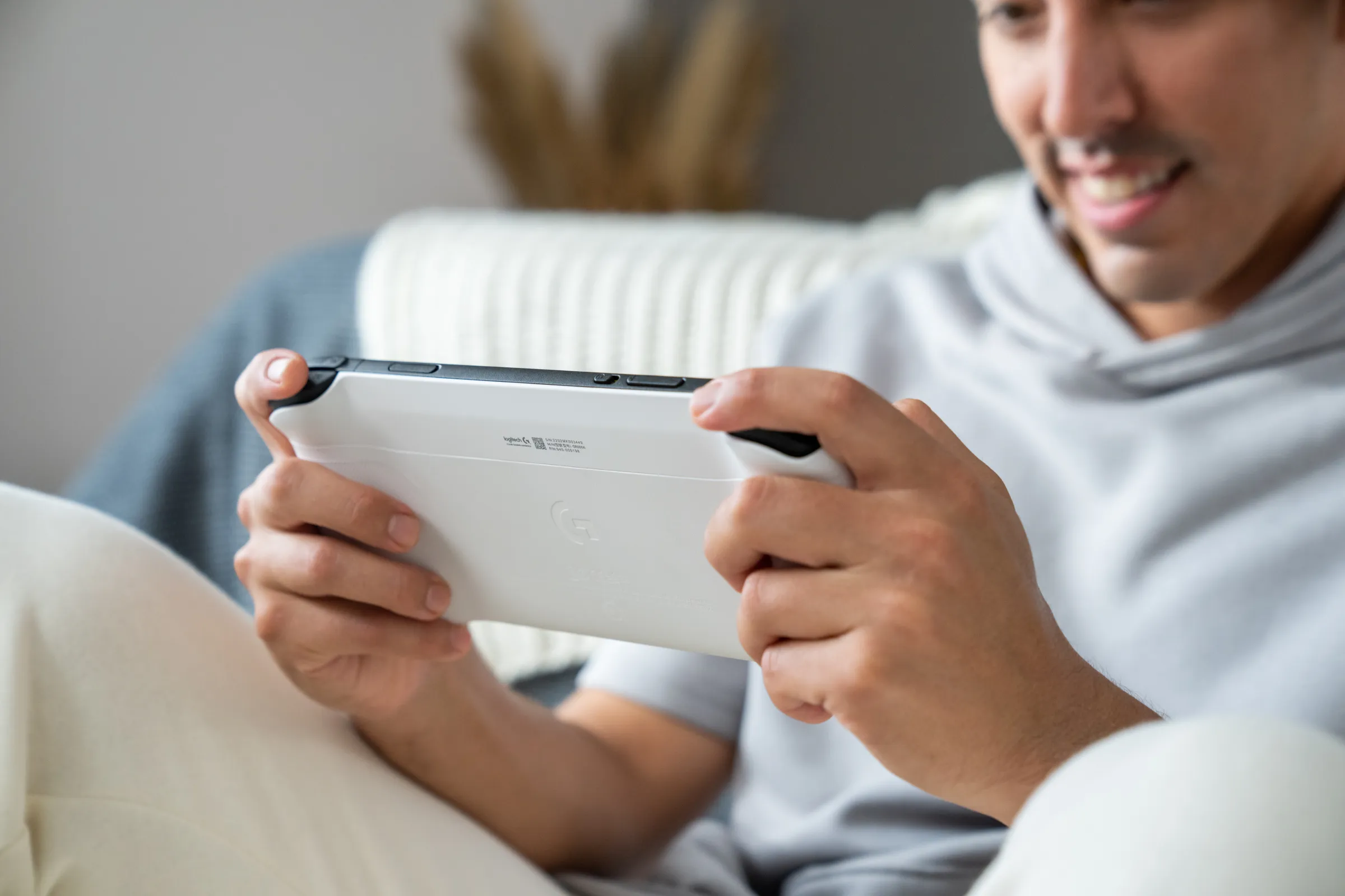 The rear of Logitech’s G Cloud Gaming Handheld